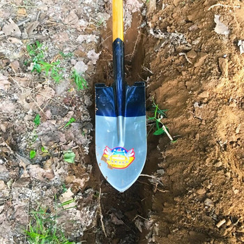 Селскостопанска лопата за копаене на манганова стомана Дренажна лопата с тесен отвор Лопата за копаене Многофункционална заострена стоманена лопата