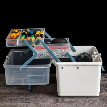 Пластмасова кутия за инструменти Кутия за хардуерни инструменти Кутия за съхранение на стена Висящи винтове Части Класификация Кутия за компоненти Кутия за инструменти за ремонт