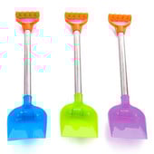 45# Vaikų sniego kastuvas Vaikiškas paplūdimio kastuvas su nerūdijančio plieno rankena Buitinis daugiafunkcis lengvas įrankių kastuvas