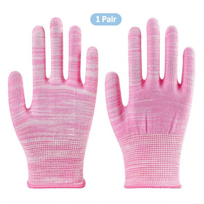 1poros sodo pirštinės Gėlėtos sodo pirštinės Moteriškos neslystančios darbinės pirštinės, skirtos kiemo valymui.