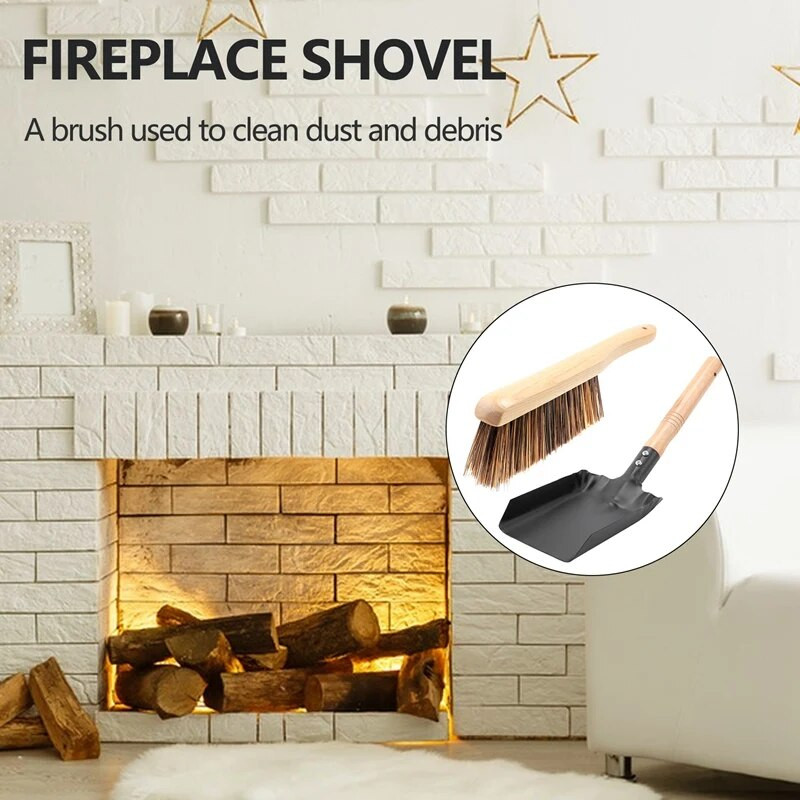 Lopata za ugljen i set četki za ognjište, lopata za kamin i četka, set za čišćenje ognjišta, set alata za kamin, promocija alata za vatru
