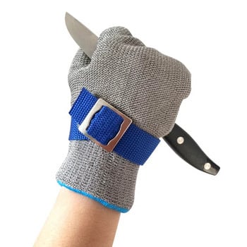 Устойчиви на рязане ръкавици от неръждаема стомана Работни защитни ръкавици Метална мрежа против рязане за месарски работник Работни ръкавици в градината