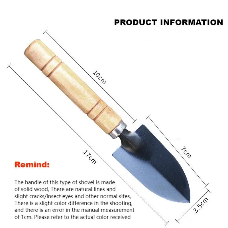 1vnt Geležinis kastuvas Sodo kastuvas Gėlių sodinimo kastuvas Sodas Medinė Rankena Sodininkystė Rankinis įrankis Mažas namų kastuvas Kastuvas