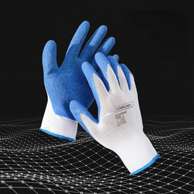 1 pora dėvėjimuisi atsparių darbo pirštinių Sodininkystė Kasimas Sodinimas Sodo pirštinės lateksu dengtos poliesterio pirštinės Darbo apsaugos pirštinės