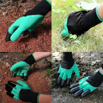 Ръкавици за копаене, градинарство, пикиране, труд, нокти, засаждане на зеленчукови цветя и издърпване на трева