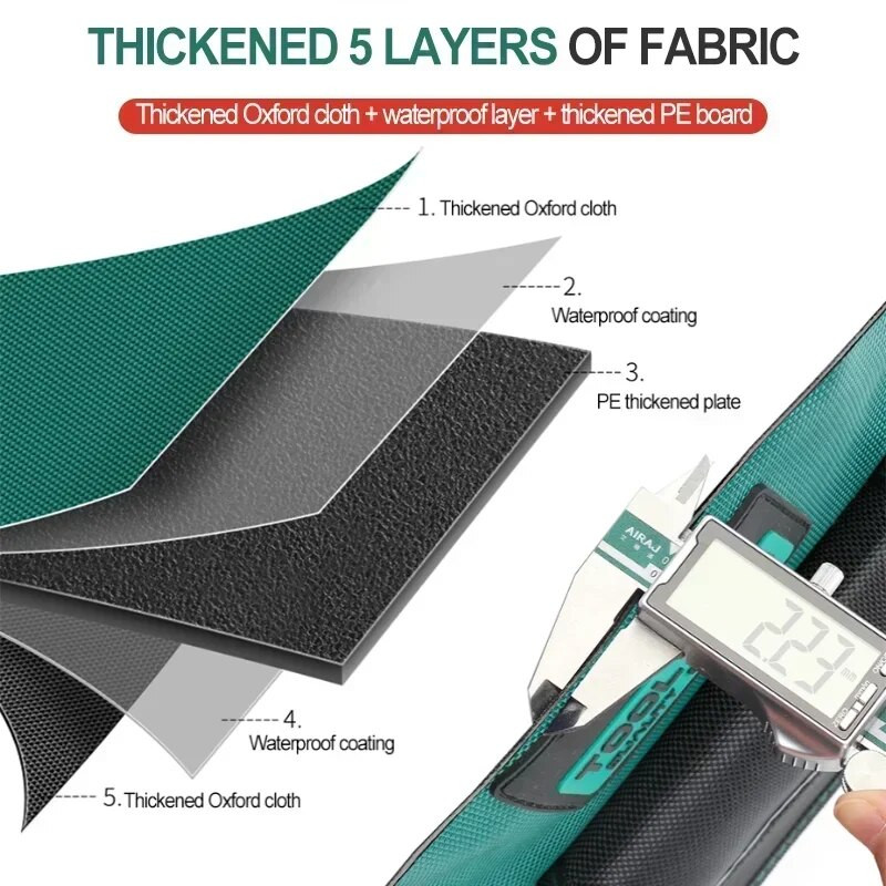 Torba za alat od 14 inča, višenamjenska pohrana, električarska torba za alate za obradu drveta, otporna na habanje, zadebljana, prijenosna