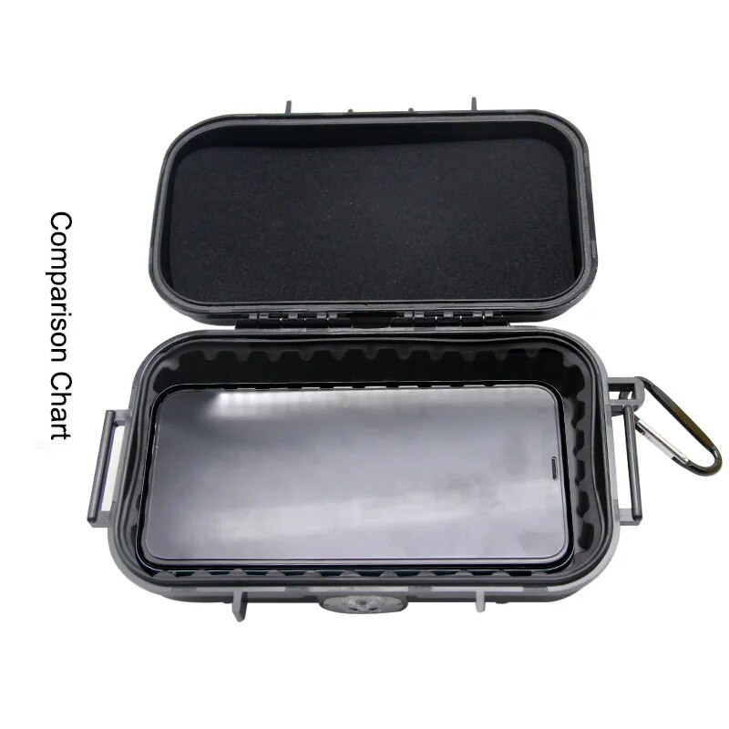 Vanjske vodootporne kutije otporne na udarce Alat za kampiranje Prijenosna kutija za pohranu s jastučićem za putovanje Zatvoreni spremnik EDC kutija za ulje