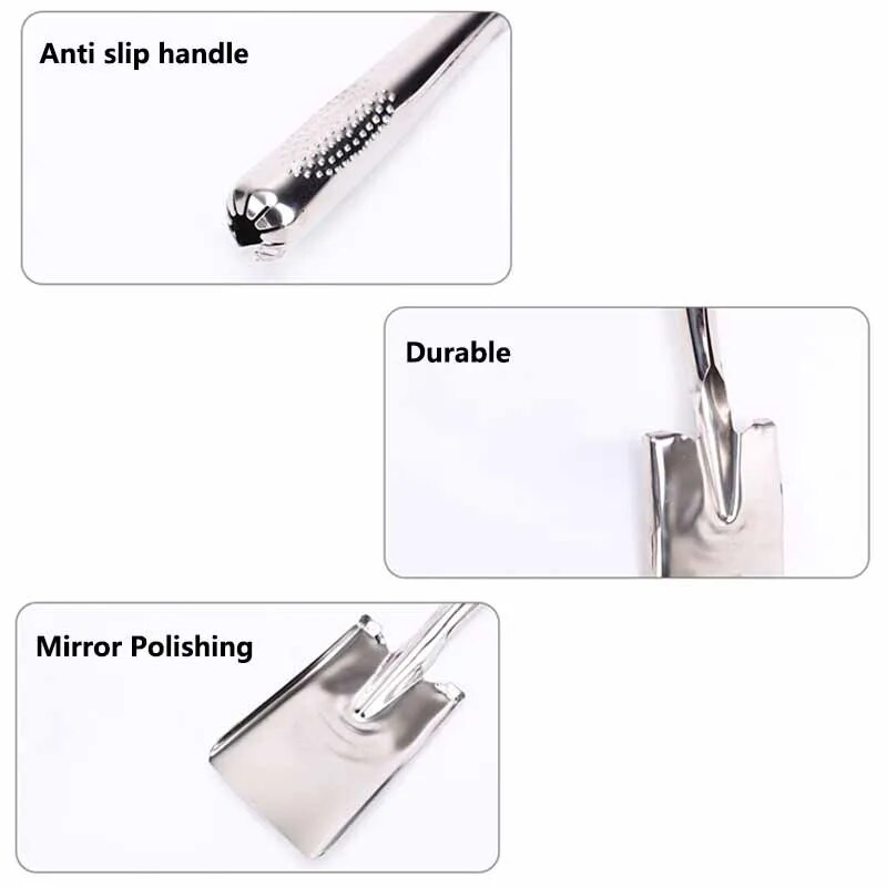 Mini žemės purenimo kastuvas nerūdijančio plieno sodo kastuvas Daugiafunkcis augalas vazoninis kasimas kastuvas Buitiniai sodo įrankiai