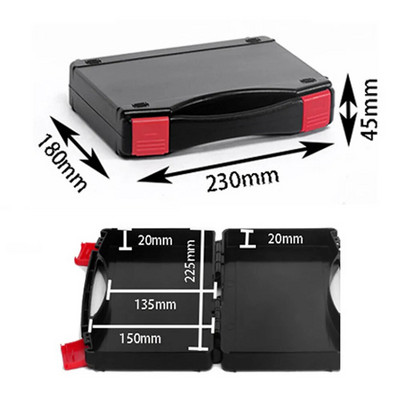 Įrankių dėžutės saugos įrangos instrumentų dėklas Plastikinis nešiojamojo kompiuterio laikymo dėžutė Lauko įrankių dėklas su iš anksto supjaustytomis putomis Nešiojama džiovinimo įrankių dėžė