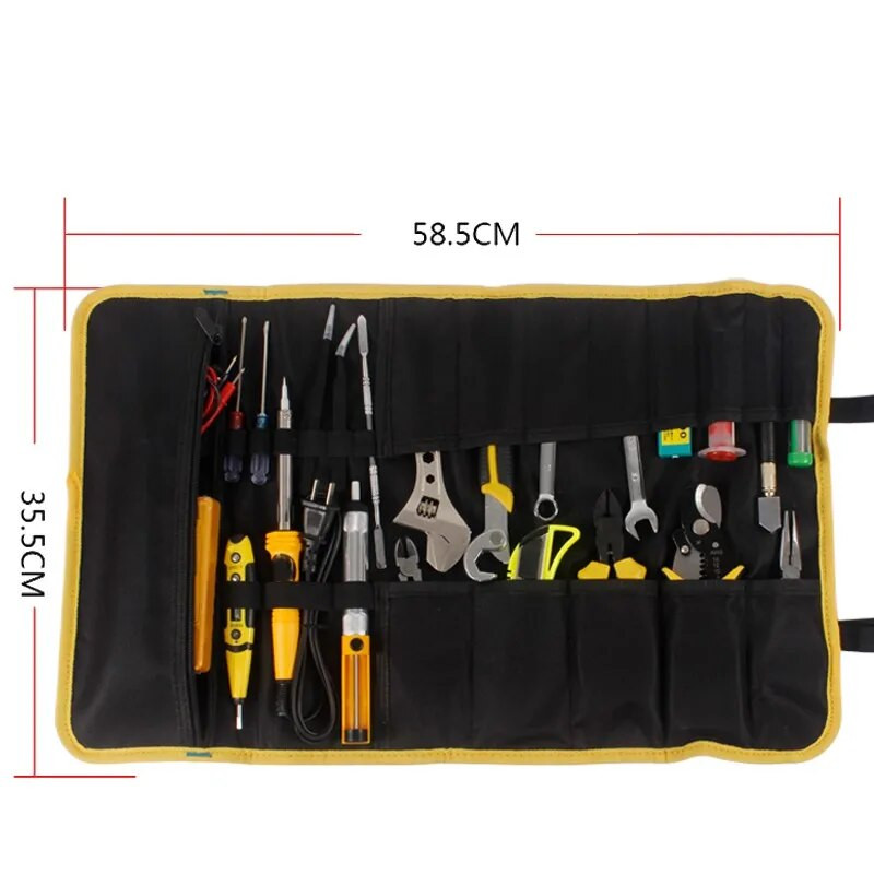 Višenamjenska kutija s alatom Torba na kolutu Platnena prijenosna kutija za pohranu instrumenata za popravak električara za obradu drveta