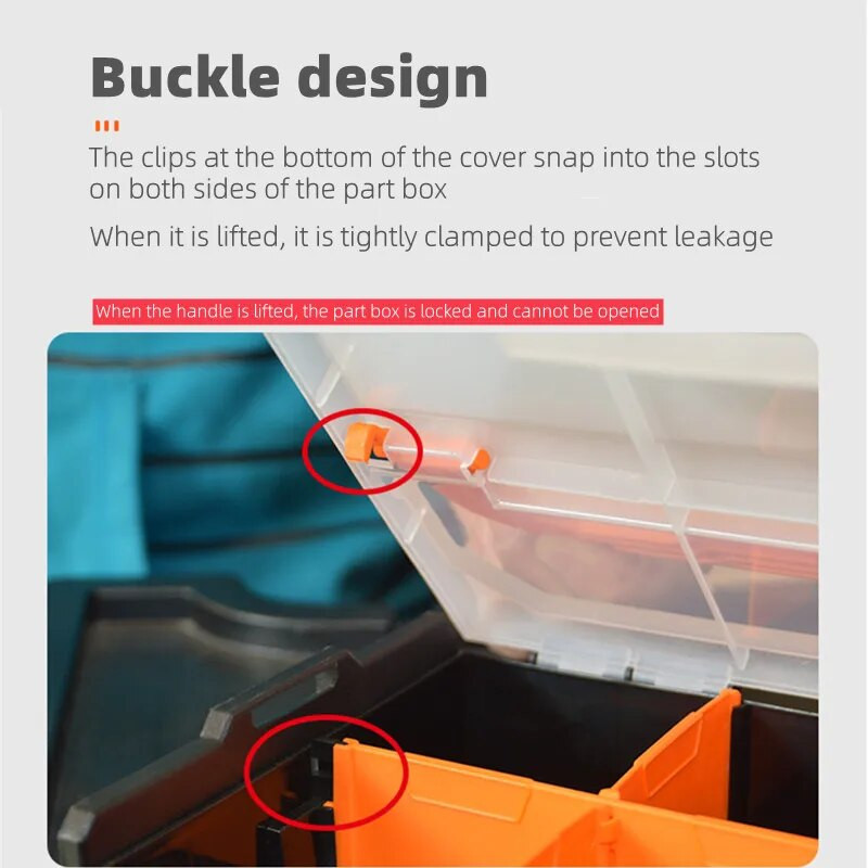 Mini hardverska kutija s alatom Složena višenamjenska kombinirana kutija s alatom Kućanski ručni nastavci za vijke Pribor Kutija za pohranu koja se može složiti