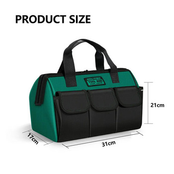 Многофункционална чанта за инструменти Ръчна чанта Чанта за електротехник Чанта за съхранение на инструменти Удебелен плат Оксфорд с водоустойчив слой Чанта за опаковане на инструменти