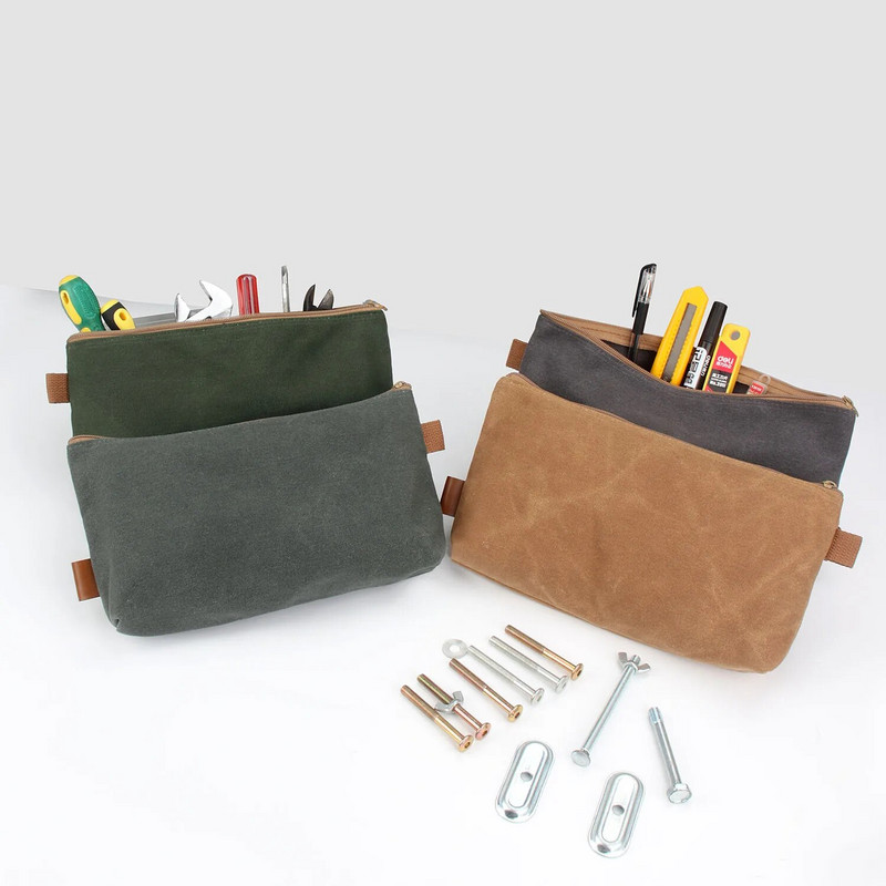 WESSLECO Vodootporno voštano platno Organizator za pohranu Odvijač Torba za alat Višenamjenska torbica Torbica za metalne dijelove