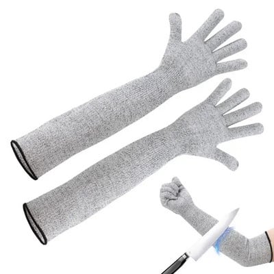 Mănuși rezistente la tăiere de gradul 5 Mănuși rezistente la uzură de uz casnic Protecție la tăiere Mâneci pentru braț Mănuși de lucru respirabile
