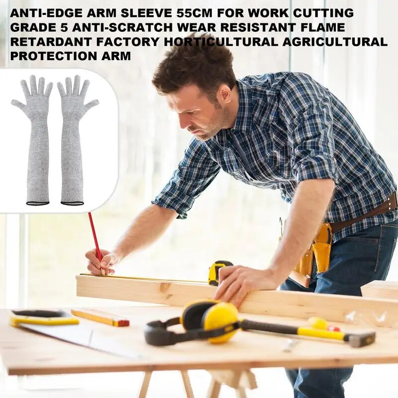 5 laipsnio pjovimui atsparios pirštinės Buitinės dėvėjimuisi atsparios kumštinės pirštinės Pjovimo sauga Apsauga Rankovės Kvėpuojančios darbo pirštinės