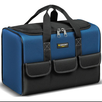 2000D платнена чанта за инструменти Oxford с 30% повече квадратен капацитет Водоустойчива чанта за органайзер с множество джобове Чанта за инструменти за електротехник