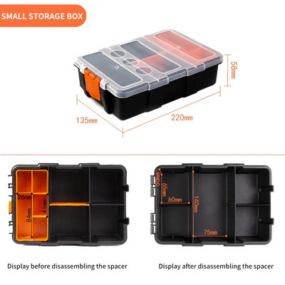 Kutija za alat Setovi organizatora Hardver i dijelovi Odjeljci za organizatore vijaka Kutije za male dijelove Svestrana i izdržljiva kutija za alate za pohranu