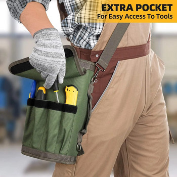 Многофункционална работна чанта за инструменти Многоджобна чанта за хардуерни инструменти Навиваща се на руло Преносима чанта-органайзер за малки инструменти Торбичка за гаечен ключ
