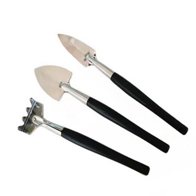 Višebojna kombinacija alata za sukulente Set od tri dijela od nehrđajućeg čelika Mini mala lopata grablje vrtlarski alat Set za sadnju