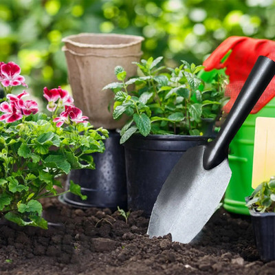 Vrtna lopata Željezna izdržljiva vrtna lopatica Vrtni alat Vrtlarska lopata za plijevljenje Zaglađivanje tla Presađivanje Kopanje Sadnja