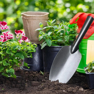 Vrtna lopata Željezna izdržljiva vrtna lopatica Vrtni alat Vrtlarska lopata za plijevljenje Zaglađivanje tla Presađivanje Kopanje Sadnja