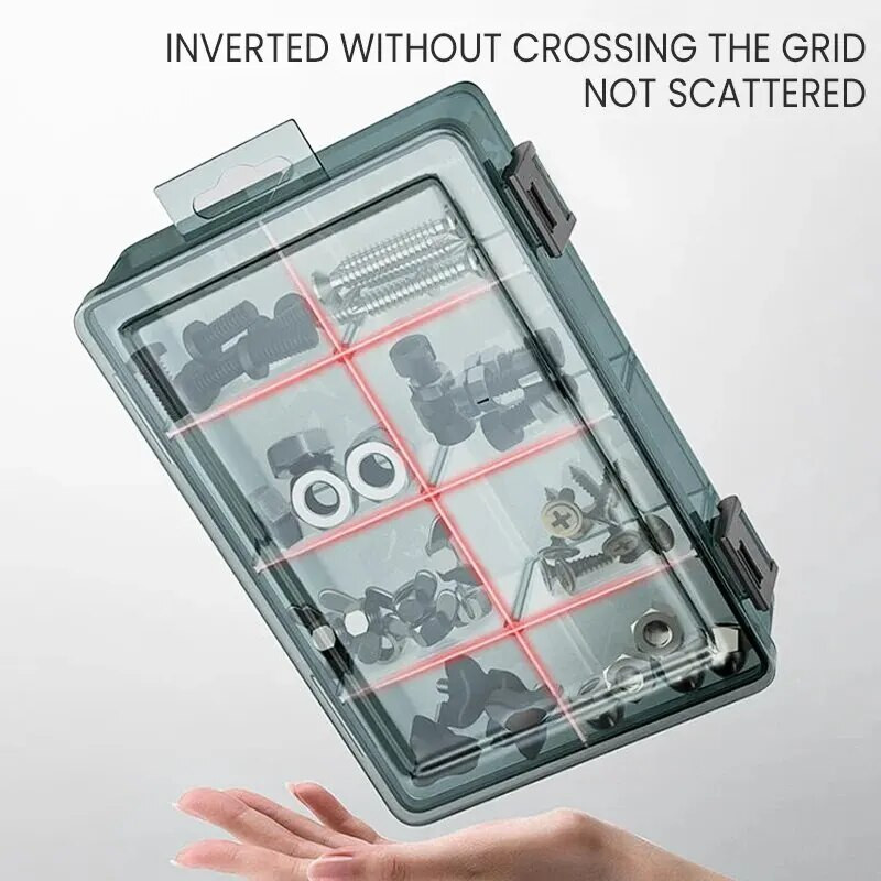 AIRAJ Plastična kutija za dijelove alata Kutija za pohranu vijaka Klasifikacija alata Elektronička komponenta Pribor za svrdlo Kutija zadebljanu rešetku