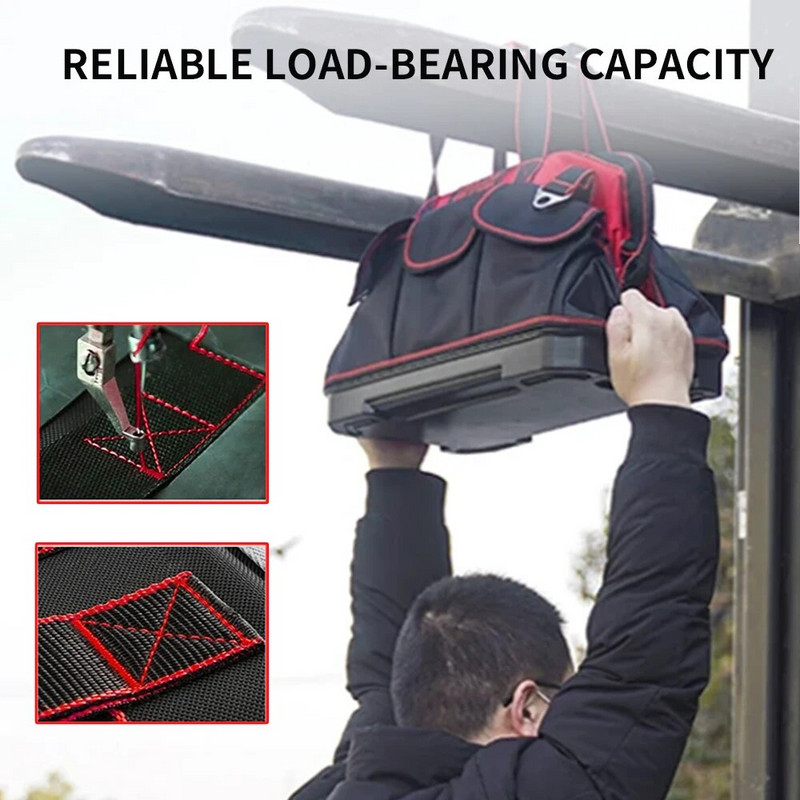 ELEKTRIČNA torba za alat Izdržljiva kutija za električni hardver Namjenska platnena višenamjenska prijenosna torba za pohranu