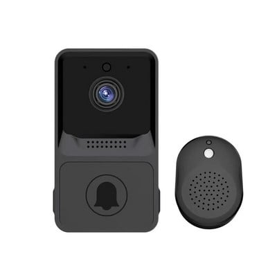 WIFI viedās mājas kameras video durvju zvans bezvadu tālruņa durvju zvans drošības video domofons HD nakts redzamība dzīvokļiem