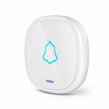 KERUI Водоустойчив сензорен бутон на звънеца Безжичен SOS бутон за спешни случаи 433MHz Аксесоари за аларма за KERUI алармена система на звънец