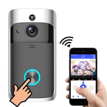 Ασύρματο Smart Doorbell Night Vision 720P HD Voice ενδοεπικοινωνία Doorbells Ανίχνευση κίνησης PIR Συσκευή προστασίας ασφαλείας