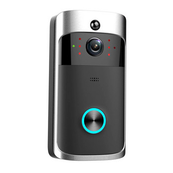 Ασύρματο Smart Doorbell Night Vision 720P HD Voice ενδοεπικοινωνία Doorbells Ανίχνευση κίνησης PIR Συσκευή προστασίας ασφαλείας