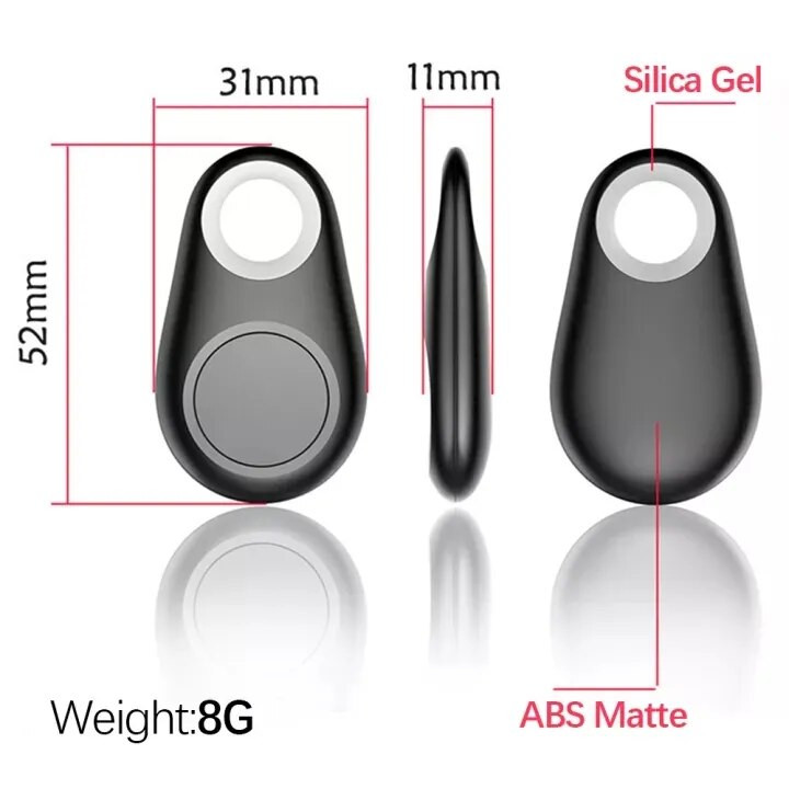 Intelligens Bluetooth Mini GPS nyomkövető Macska Kutya Elveszett címkekereső Háziállatok Cikkek Pénztárca Nyakörv Nyomkövető Készülék Tartozékok