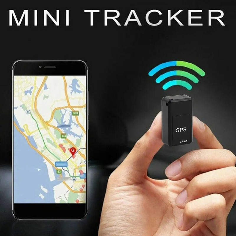 Mini magnetinė automobilinė transporto priemonė GSM GPRS GPS sekimo lokatorius Realaus laiko sekimas nešiojamasis automobilinis GPS sekiklis GF-07 sekimo įrenginys