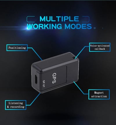 Univerzális GF07 GPS mini autós nyomkövető elvesztést gátló lokátor valós idejű nyomkövető rögzítő mikrotracker veszteséggátló
