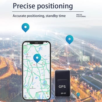 GPS Locator Μικρό και ισχυρό μαγνητικό αυτοκίνητο Παιδικό κατά της κλοπής Απώλεια κράτησης Όργανο παρακολούθησης οχήματος Car Tracking God GF07