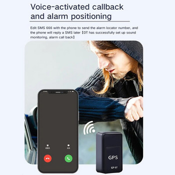 GPS Locator Μικρό και ισχυρό μαγνητικό αυτοκίνητο Παιδικό κατά της κλοπής Απώλεια κράτησης Όργανο παρακολούθησης οχήματος Car Tracking God GF07