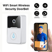 X3 Pro Smart Visual Doorbell Nuotolinis balso vaizdo įrašas, pasisveikinimas su durų skambučio telefono APP Skambinimas belaidžiu WiFi IP durų skambučiu, domofonu
