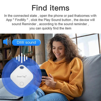 Smart Tag за Apple Find My Mini Smart Tracker GPS Tracker Reverse Track Lost Mobile Phone Pet Children IOS System Smart Air Tag