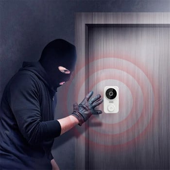 M8 Smart Visual Doorbell αμφίδρομης ενδοεπικοινωνίας Υπέρυθρη νυχτερινή όραση Σύστημα ασφαλείας τηλεχειριστηρίου Wifi Video Κουδούνι πόρτας