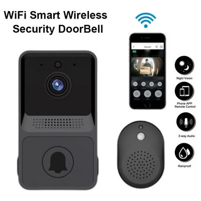 Novo pametno kućno zvono WIFI kamera Video telefon Bežično zvono Sigurnosni video portafon HD noćni vid za stanove