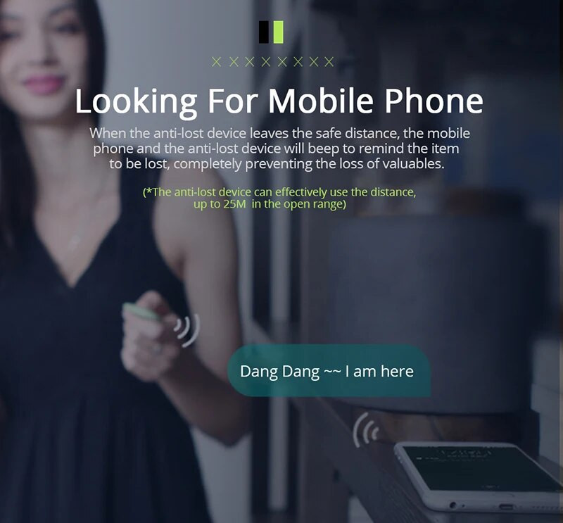 Mini Elder stebėjimo priemonė, suderinama su Bluetooth