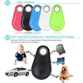 Mini Fashion Smart Dog Pets Bluetooth 4.0 GPS Tracker Ετικέτα συναγερμού κατά της απώλειας Wireless Child Bag Wallet Key Finder