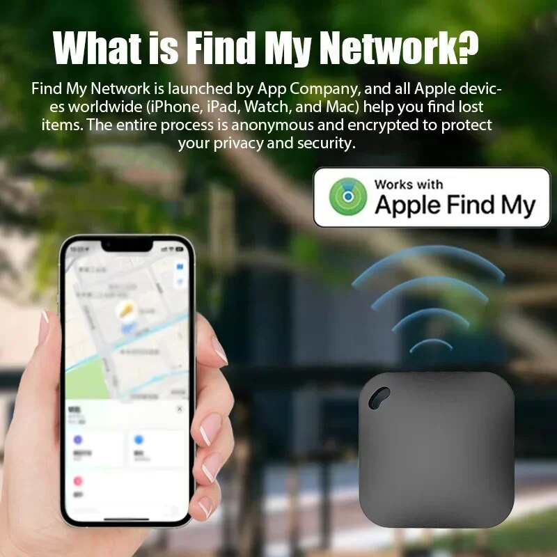 Inteligentný Bluetooth GPS tracker pracuje s Apple Find My ITag, zariadenie proti strate, pripomienkovač MFI, kľúč od auta, vyhľadávač domácich zvierat a detí, bezdrôtový