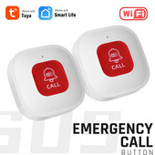 Tuya WiFi Smart SOS hívógomb vezeték nélküli gondozó személyhívó telefon figyelmeztető jeladó segélyhívás gombja idős gyermekek számára