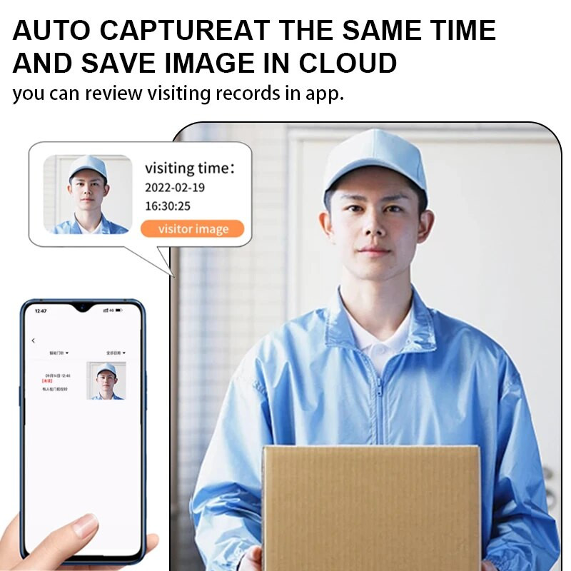 Viedais bezvadu durvju zvans WiFi āra HD kameras durvju zvans nakts redzamības video domofons balss mājas monitora durvju drošības zvana komplekts