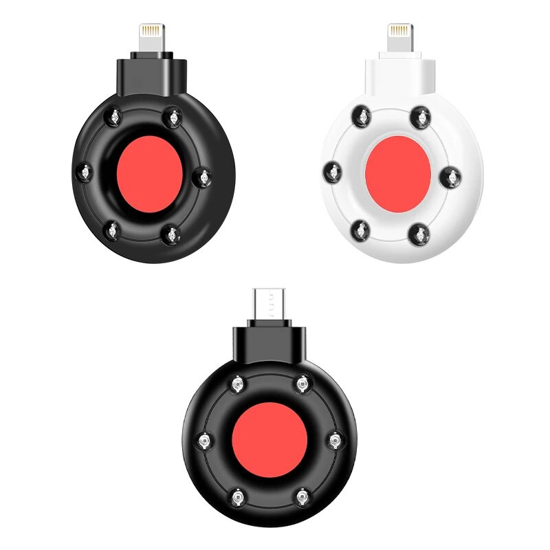 Infraraudonųjų spindulių detektorius, apsaugantis nuo žiūrėjimo, Kelionių mini nešiojamasis nematomas fotoaparato skaitytuvas aptinka paslėptas kameras su LED šviesa