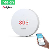 Meian Zigbee SOS gumb za hitne slučajeve Kućni sigurnosni alarmni sustav Bežični alarm s gumbom za paniku za starije osobe Smart Life/ Tuya APP