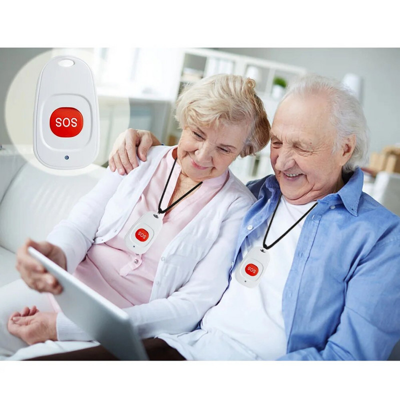 Topvico SOS panikas poga RF 433 mhz avārijas poga vecāka gadagājuma cilvēku trauksmes atslēgas piekariņa kontrolieris Veciem cilvēkiem GSM WIFI mājas signalizācijas sistēma