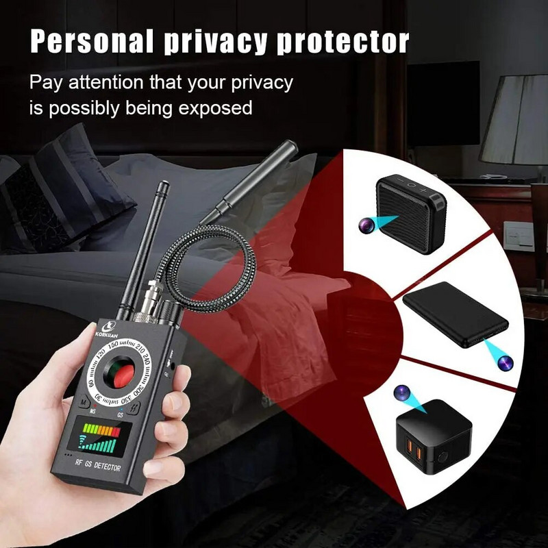 K18 Anti Candid Camera Detector Bug Gadgets Wiretching Finder GPS Signal Lens RF Spy Tracker Detect Többfunkciós anti-kamera