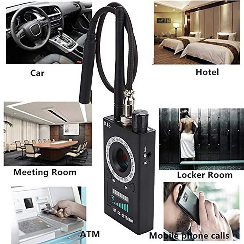 K18 Anti Candid Camera Detector Bug Gadgets Wiretching Finder GPS Signal Lens RF Spy Tracker Detect Többfunkciós anti-kamera